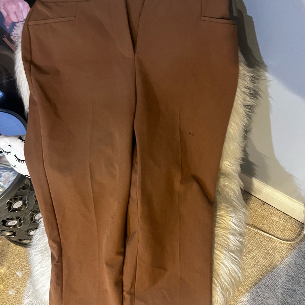 Women's Tan Blazer and Pant Set - Picture 5 of 7